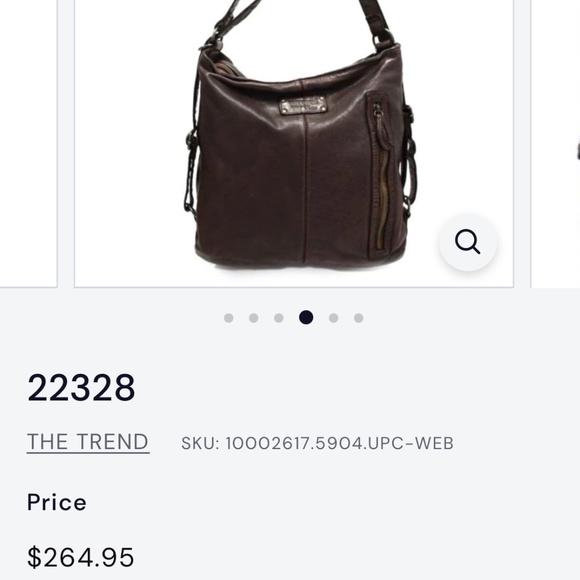 The Trend Italian brown leather purse - Picture 2 of 5